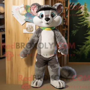 Postava maskota Grey Marten...