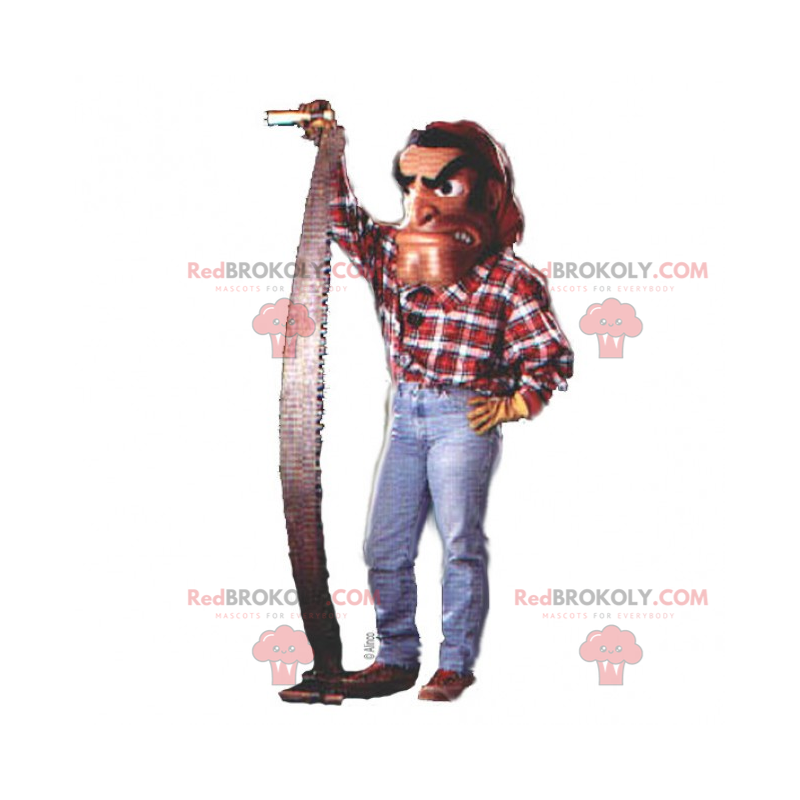 Proceso de fabricación de carreteras Envío Ilegible Mascota de leñador en camisa a cuadros - Nuestras Tamaño L (175-180 CM) Proceso de fabricación de carreteras Envío Ilegible Mascota de leñador en camisa a cuadros - Nuestras Tamaño L (175-180 CM)