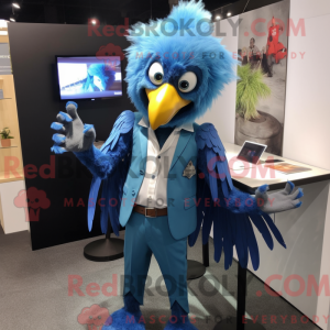 Mascotte de harpie bleue...