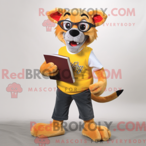 Yellow Thylacosmilus mascot...