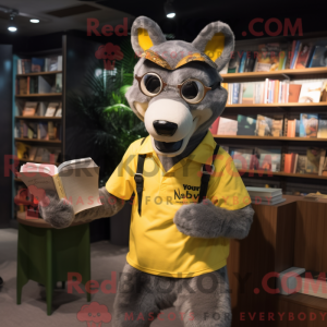 Yellow Thylacosmilus mascot...
