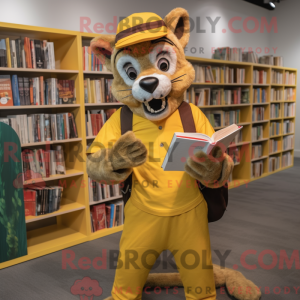 Yellow Thylacosmilus mascot...