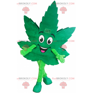 Mascotte met cannabisblad - Redbrokoly.com