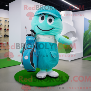 Cyan Golf Bag máscara de...