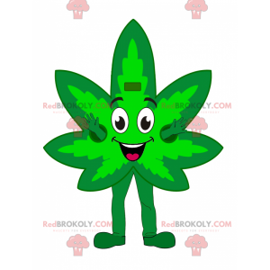 Mascota de la hoja de cannabis - Redbrokoly.com