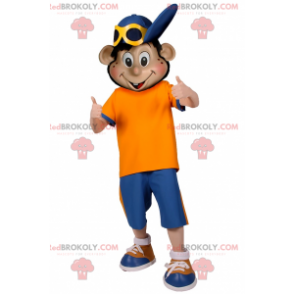 Mascot boy with blue cap - Redbrokoly.com