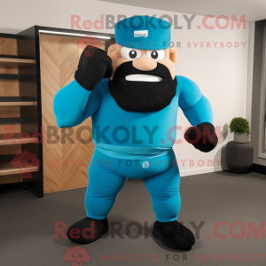 Cyan Strongman máscara de...