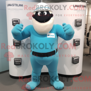 Cyan Strongman máscara de...