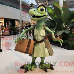 Oliven Dimorphodon maskot...