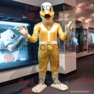 Costume mascotte de Gold...