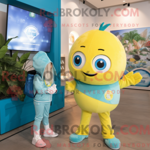 Disfraz de mascota de Cyan...