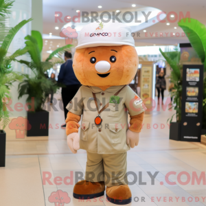 Aprikos maskot kostyme...