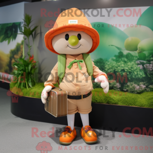 Apricot Maskottchen Kostüm...