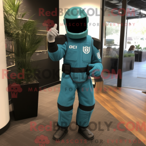 Teal Gi Joe máscara de...