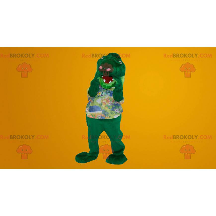 Krokodil dinosaurus slang mascotte - Redbrokoly.com