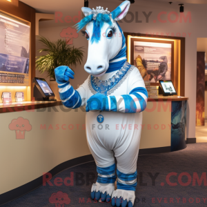 Máscara azul Quagga com...
