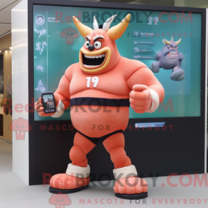 Peach Demon mascot costume...