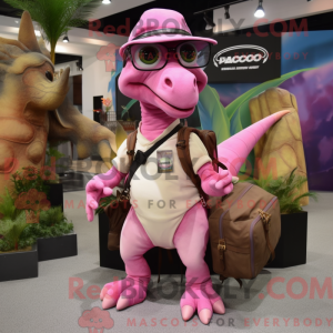 Rosa Parasaurolophus maskot...