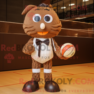 Brun Volleyball Net maskot...