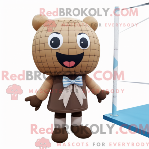 Brun Volleyball Net maskot...
