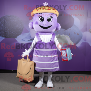 Lavender Hamburger mascot...