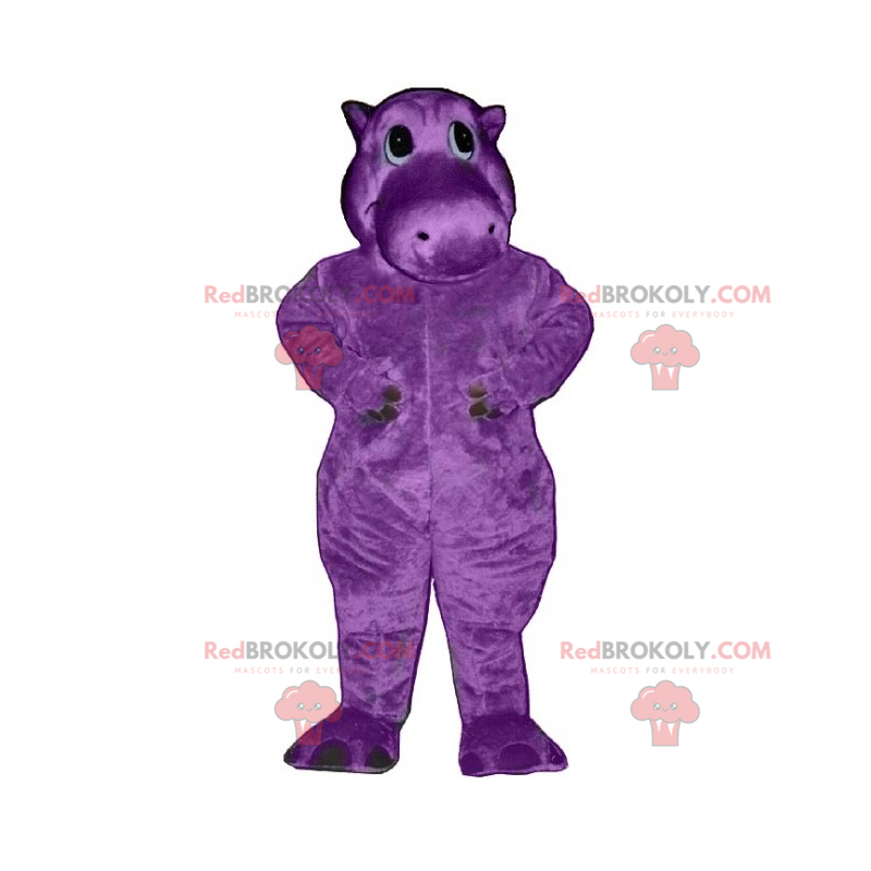 Maskot fialový hroch - Redbrokoly.com Maskot fialový hroch - Redbrokoly.com