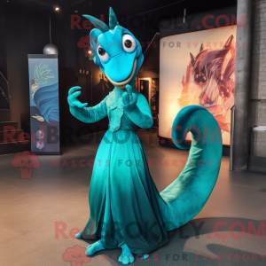 Disfraz de mascota Teal...