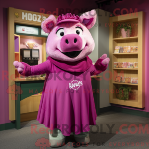 Magenta Sow máscara de...