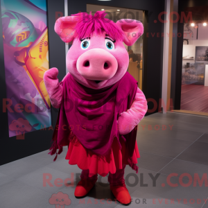 Magenta Sow máscara de...