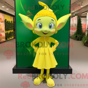 Lemon Yellow Elf mascot...