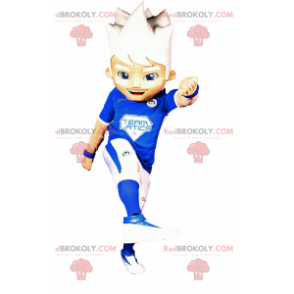 Soccer player mascot - Redbrokoly.com