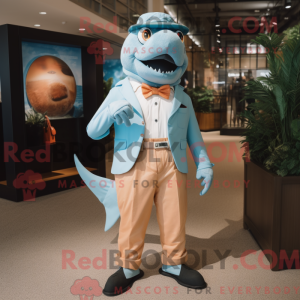 Sky Blue Salmon mascot...