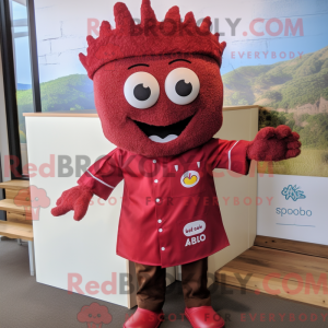 Maroon Paella mascot...