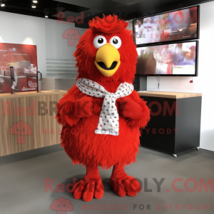 Red Fried Chicken mascot...
