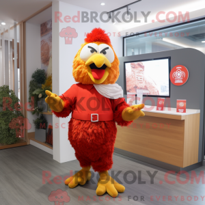 Postava maskota Red Fried...