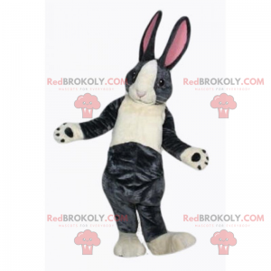 Kaninchenmaskottchen mit langen Ohren - Redbrokoly.com