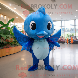 Maskotka Blue Manta Ray w...