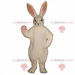 Mascote coelho branco - Redbrokoly.com