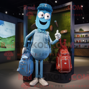 Cyan Golf Bag máscara de...