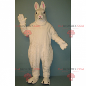Biały królik maskotka z małymi uszami - Redbrokoly.com
