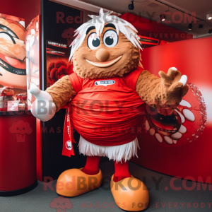 Rød Ramen maskot kostume...
