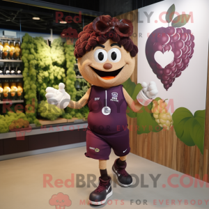 Brun Grape maskot kostume...