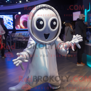 Silver Squid mascot costume...
