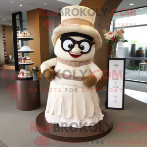 Tan Wedding Cake mascot...