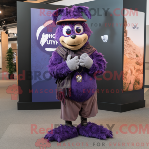 Costume de mascotte Purple...