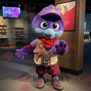 Purple Heart maskot kostume...