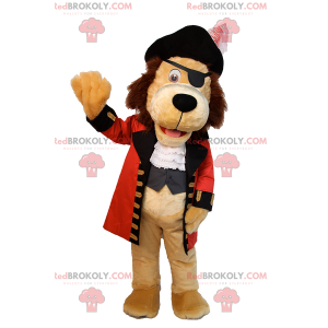 Löwenmaskottchen im Piratenoutfit - Redbrokoly.com