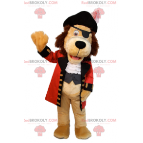 Leeuw mascotte in piratenuitrusting - Redbrokoly.com