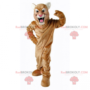 Mascota de leona enojada - Redbrokoly.com