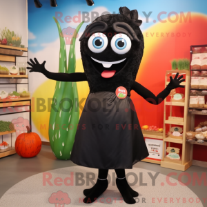 Sort Ceviche maskot kostume...